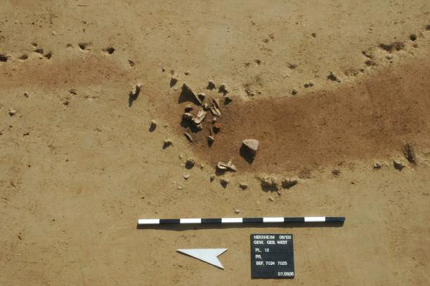 Erste Funde am nordende von Komplex 9.
